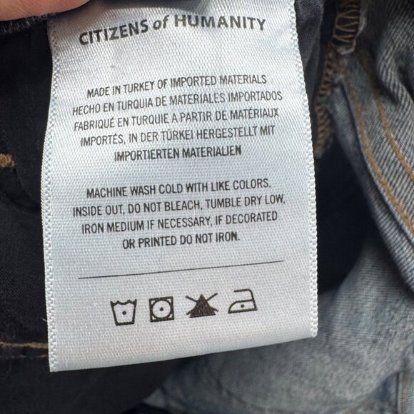 Citizens of Humanity Emerson Jeans Womens Blue Slim Boyfriend Button Fly Size 27 - Picture 6 of 14